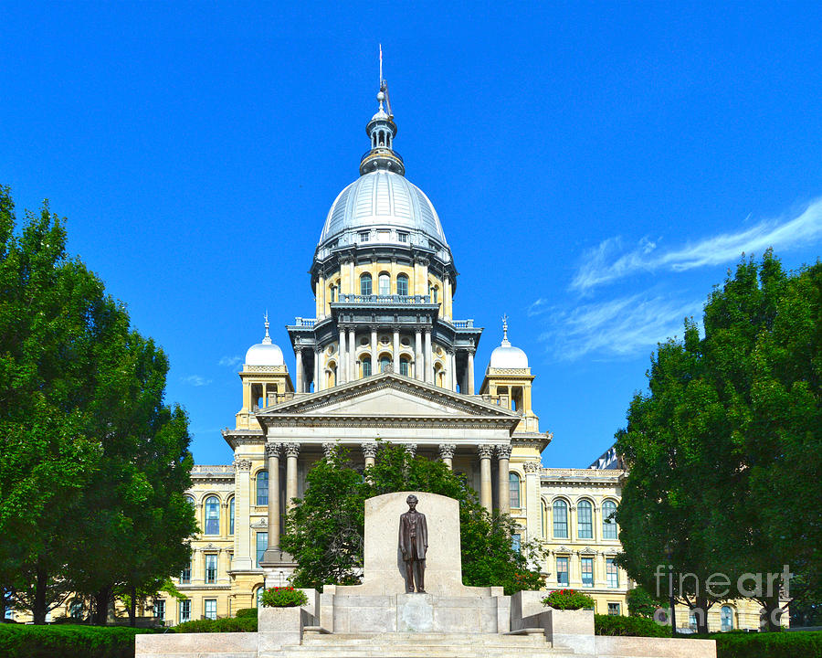 Illinois State Capitol Building on Route 66 Photograph by Catherine Sherman