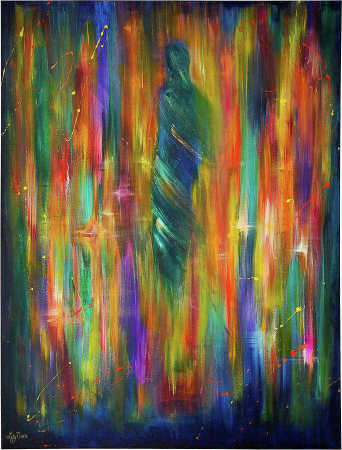 Spiritual Painting - Illuminata II by Lily Nava-Nicholson Spiritual Painting - Illuminata II by Lily Nava-Nicholson