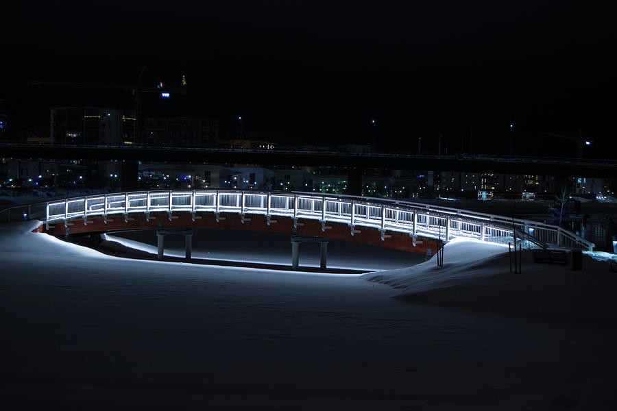 Illuminated Bridge Photograph