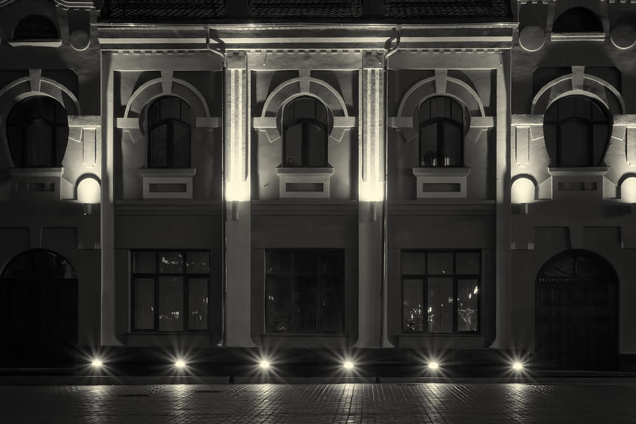 Illuminated Building at Night Photograph by John Williams