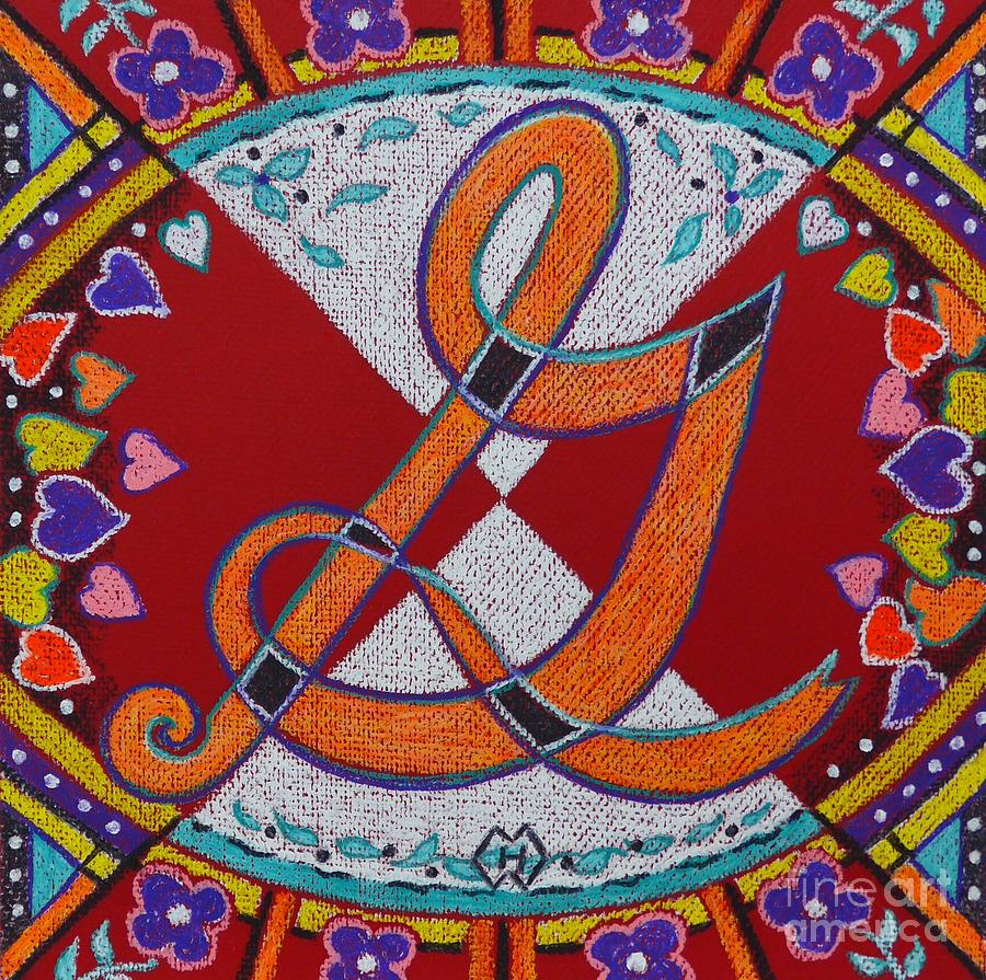 Illuminated Letter G Pastel By Heather McFarlane-Watson - Fine Art America