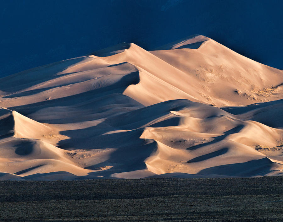 Illuminated Sand Dunes Photograph by Alana Thrower