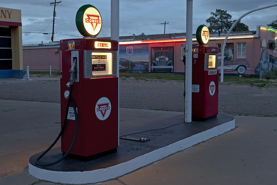 Gas Pumps at Twilight Photograph by Rick Pisio