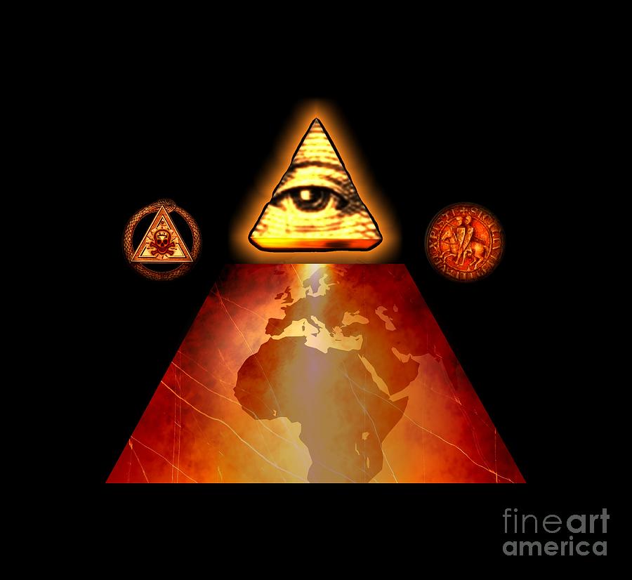 Illuminati World by Pierre Blanchard Painting by Esoterica Art Agency