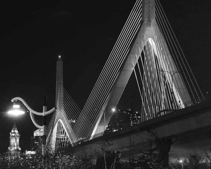 Illuminating Boston Black and White Photograph by Toby McGuire