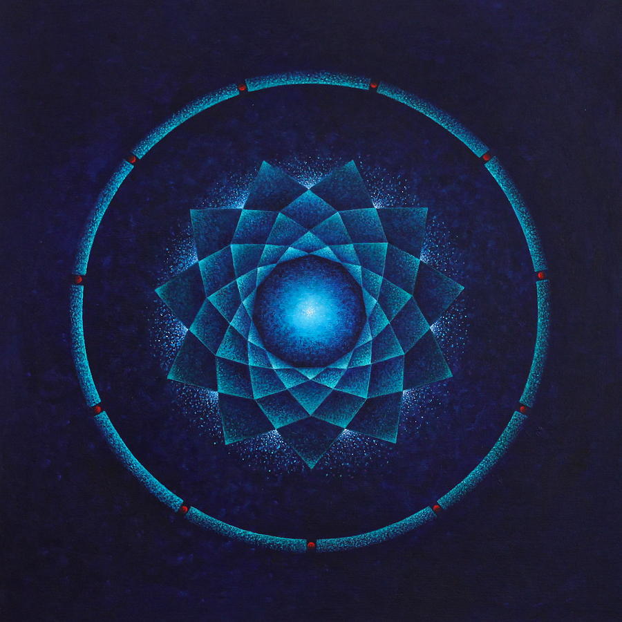 Mandala Painting - Illumination by Erik Grind