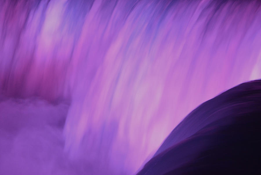 Illumination of the Falls 2 - Detail Photograph by Richard Andrews