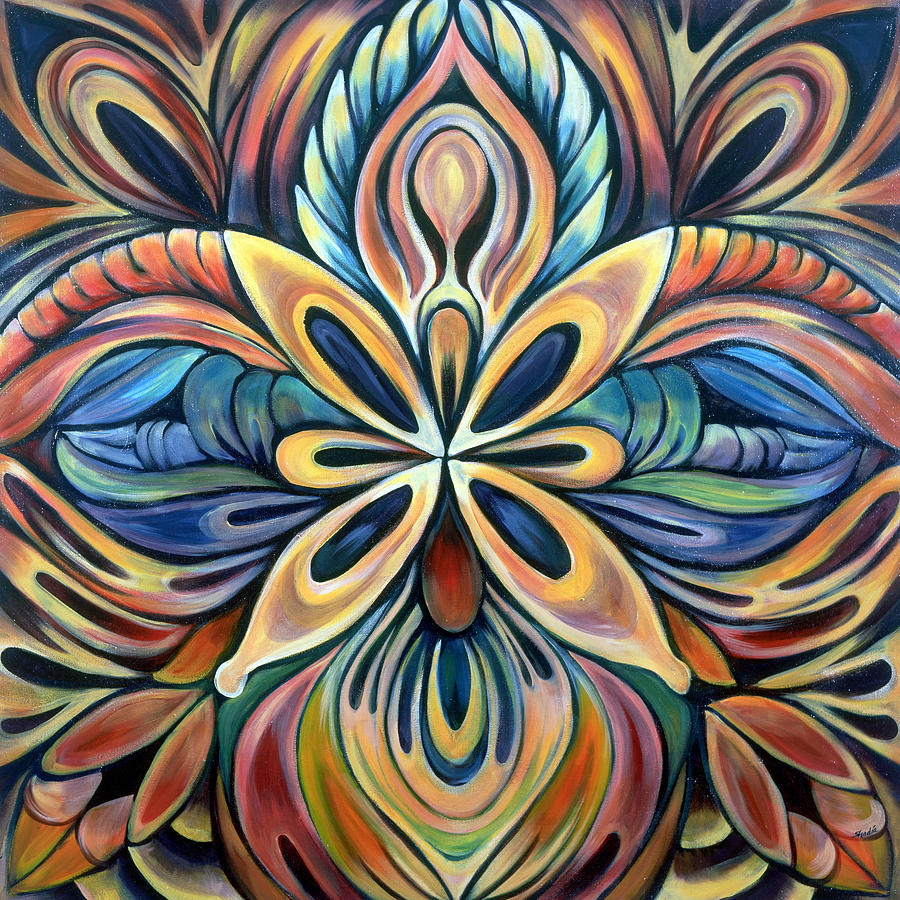 Mandala Painting - Illumination by Shadia Derbyshire