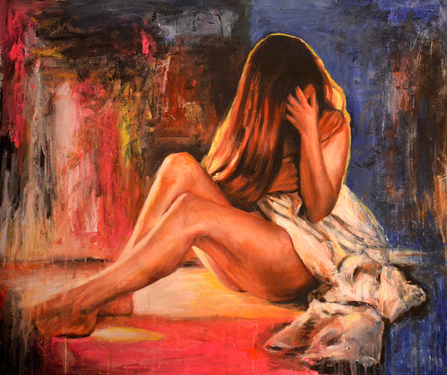 Nude Painting - Illuminato by Escha Van den bogerd