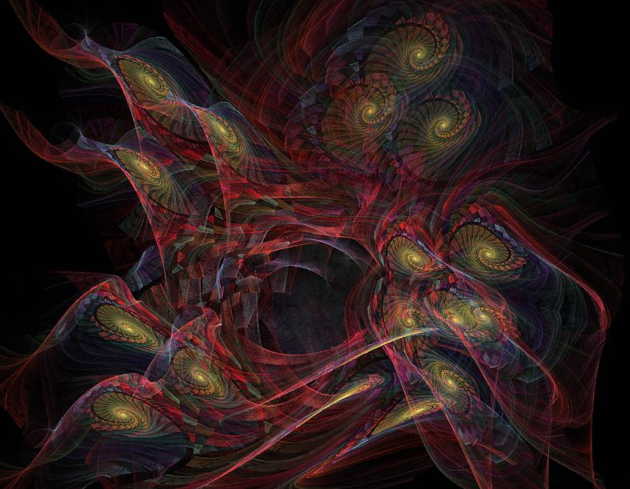 Fantasy Digital Art - Illusion And Chance - Fractal Art by Nirvana Blues