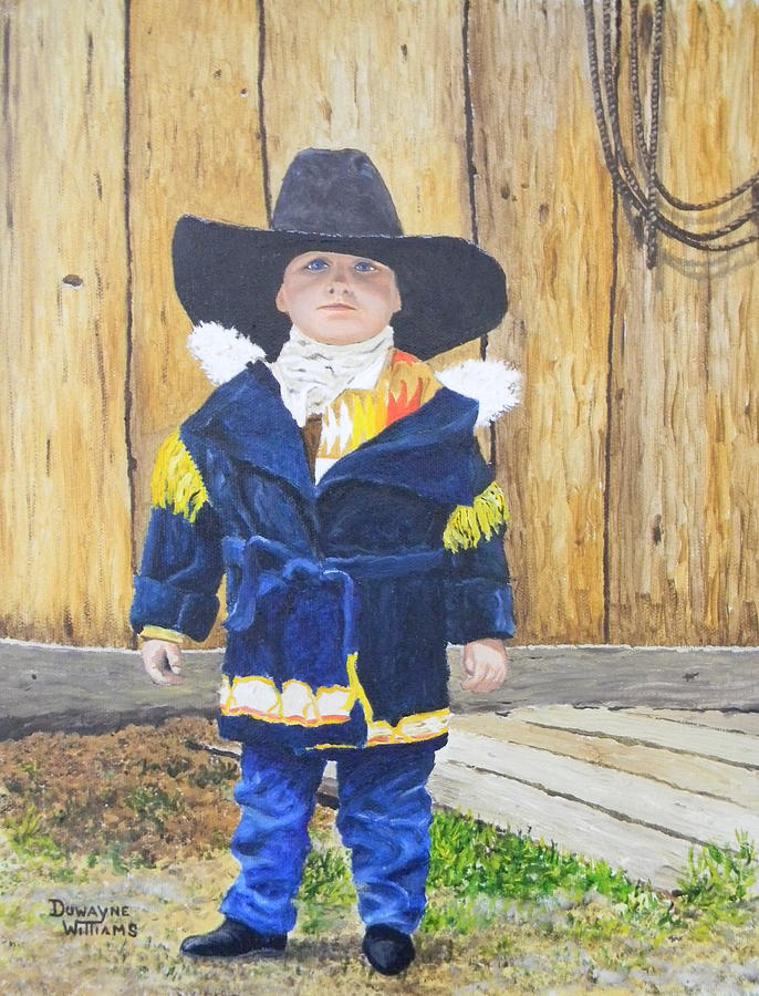 Im A Cowboy Painting by Duwayne Williams