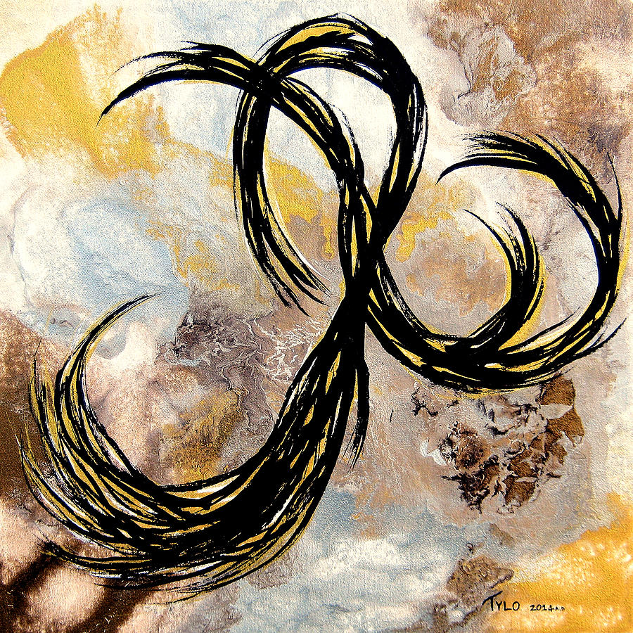 Contemporary Abstract Painting - Im A Slave 4 U by Tylo Jacobs Contemporary Abstract Painting - Im A Slave 4 U by Tylo Jacobs