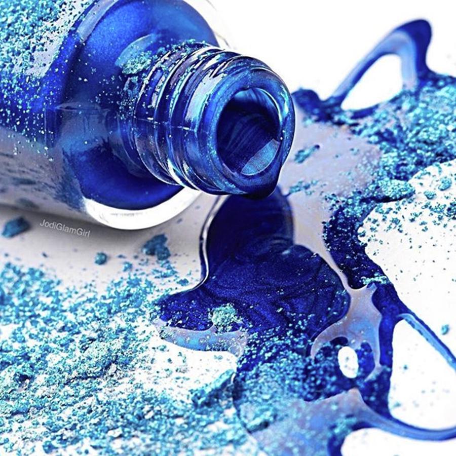 Nailpolish Photograph - I’m Feeling A Little Blue by Jodi - Beauty Blogger