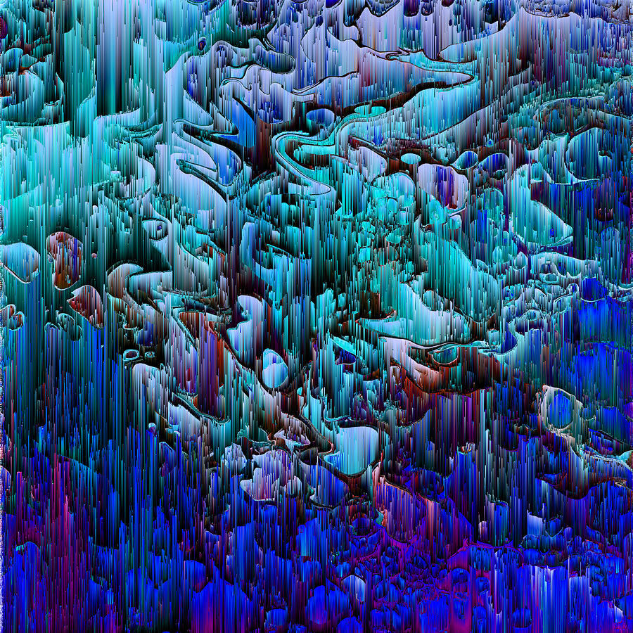 Im No Glitch - Abstract Pixel Art Digital Art by Jennifer Walsh