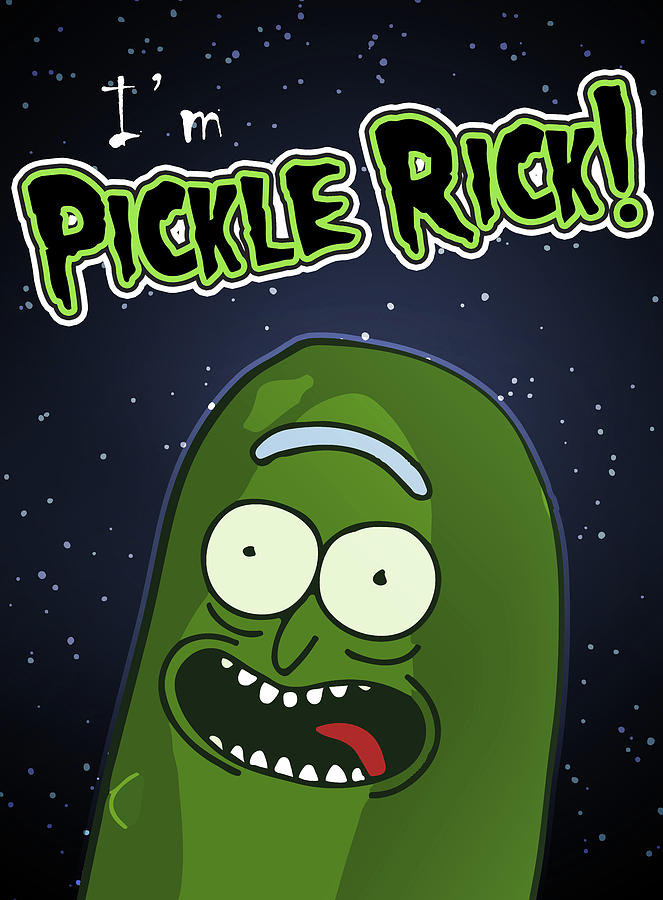 I'm Pickle Rick Digital Art by Rick And Morty