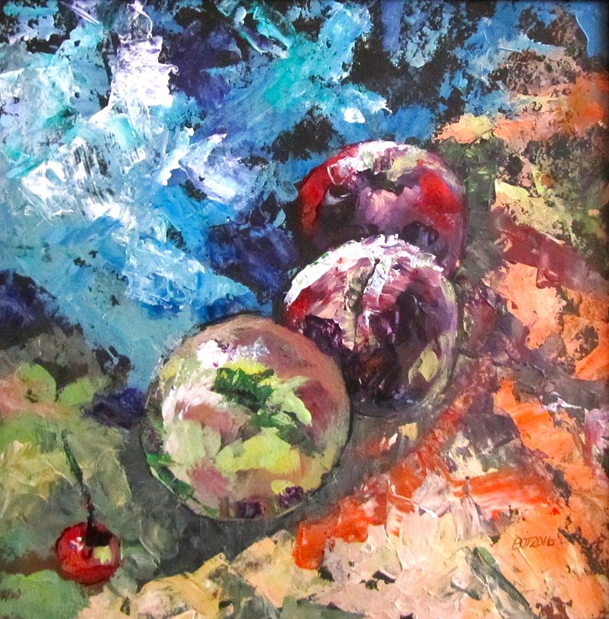 Im plumb peachy, Cherrie Painting by Barbara OToole