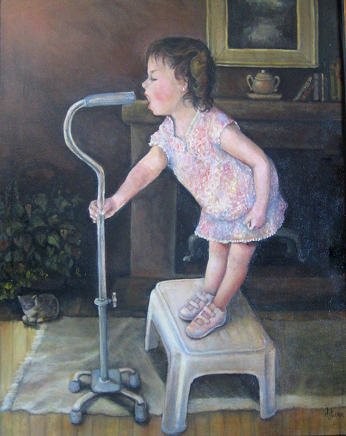 Im Singin in the Cane Painting by Donna Tucker