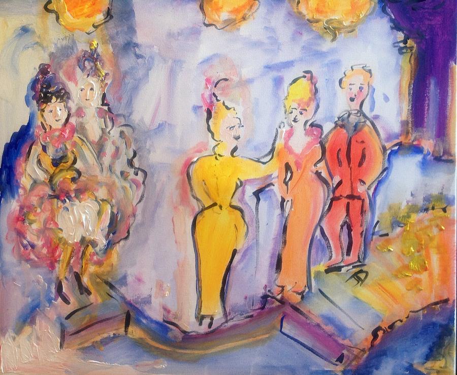 Im sure you cancan Painting by Judith Desrosiers