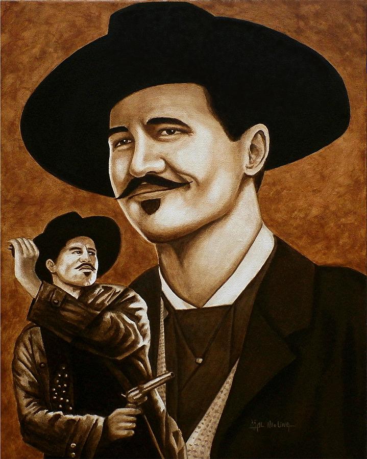 Val Kilmer Painting - Im your Huckleberry by Al  Molina