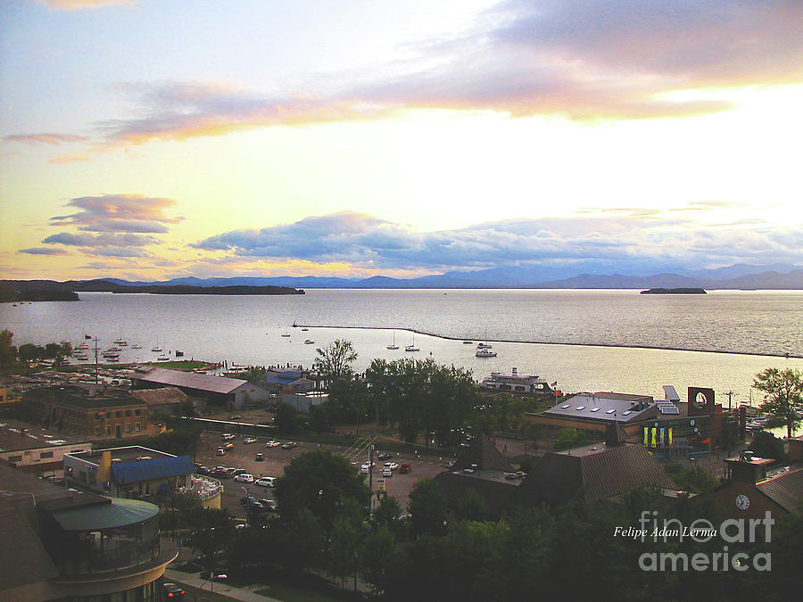 Image Included in Queen the Novel - Lake Champlain Waterfront from High Photograph by Felipe Adan Lerma