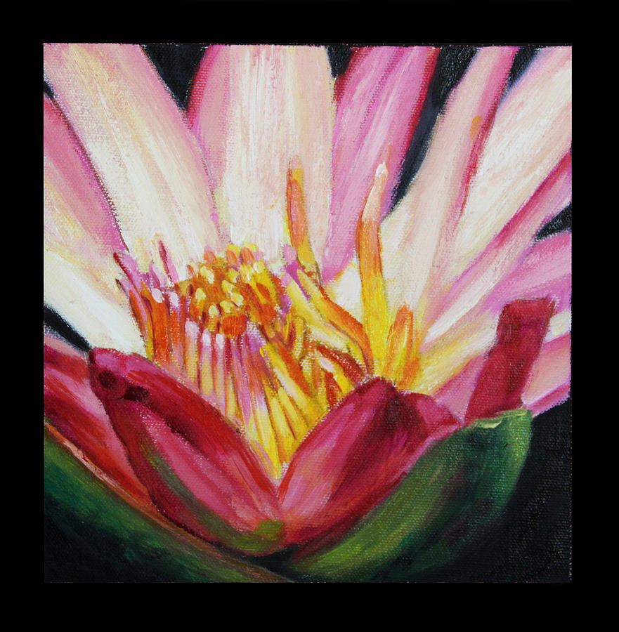 Water Lily Painting - Image Number Ten by John Lautermilch