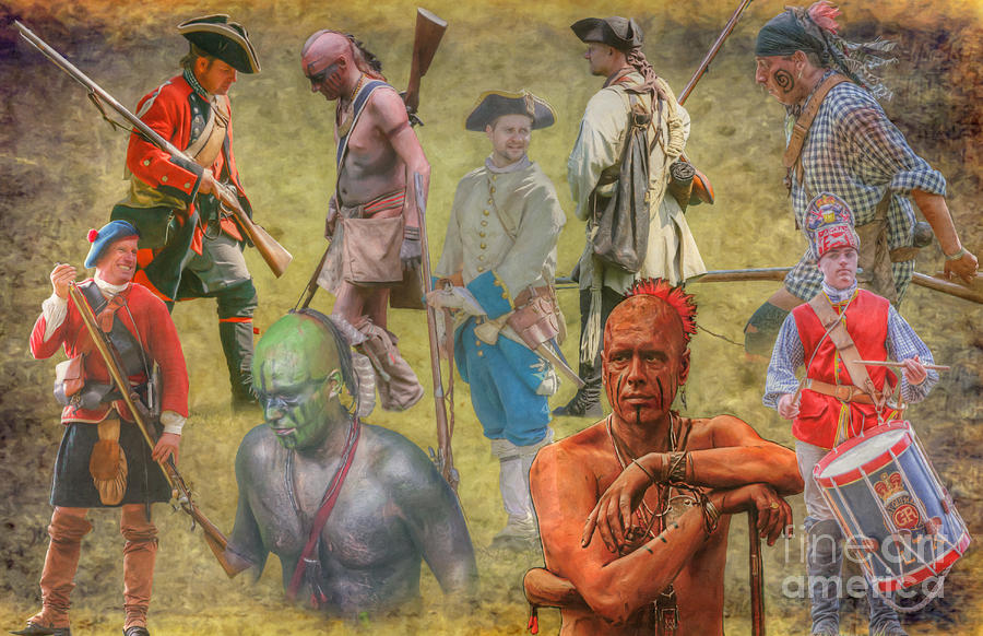 Images of the French and Indian War Digital Art by Randy Steele