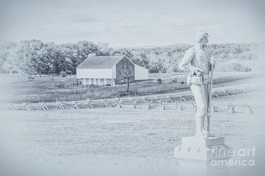 Images of the Gettysburg Battlefield 5 Digital Art by Randy Steele