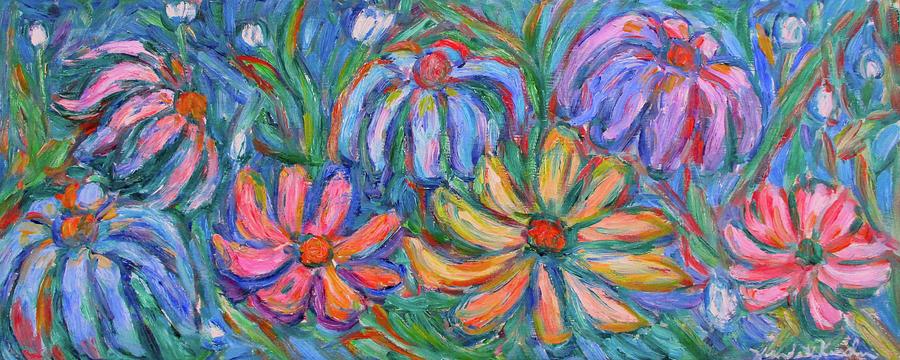 Flower Painting - Imaginary Flowers by Kendall Kessler