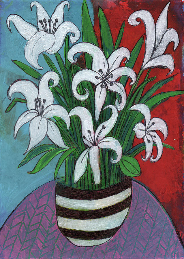 Imaginary Lillies Painting