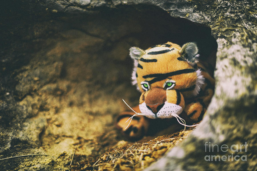Jungle Digital Art - Imaginative Childs Stuffed Tiger by Mary Raderstorf