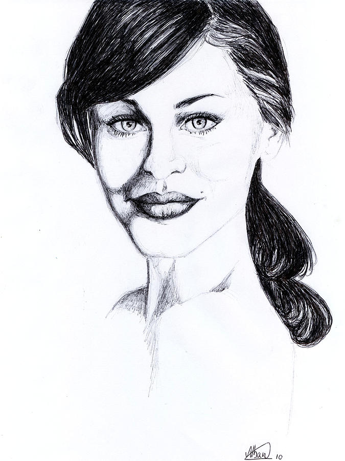 Imaginative Portrait Drawing  Drawing by Alban Dizdari
