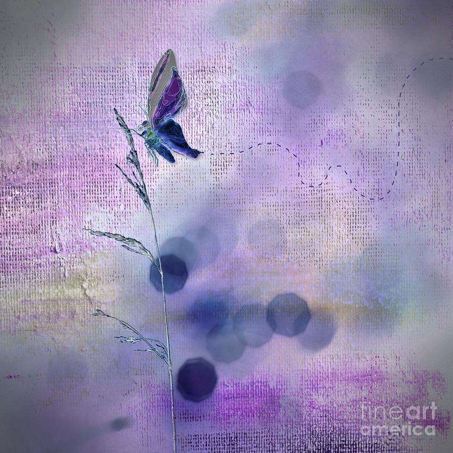Butterfly Digital Art - Imagine ... Believe It - 44at01 by Variance Collections
