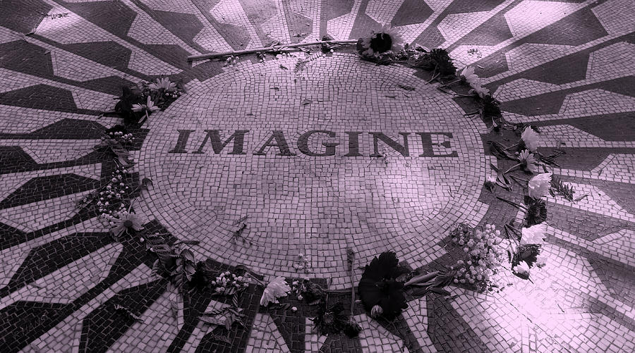 John Lennon Photograph - Imagine 2015 Pink by Rob Hans
