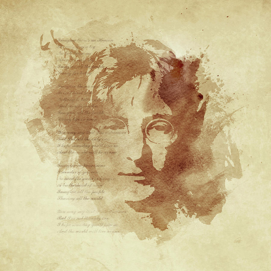 John Lennon Digital Art - Imagine by Laurence Adamson
