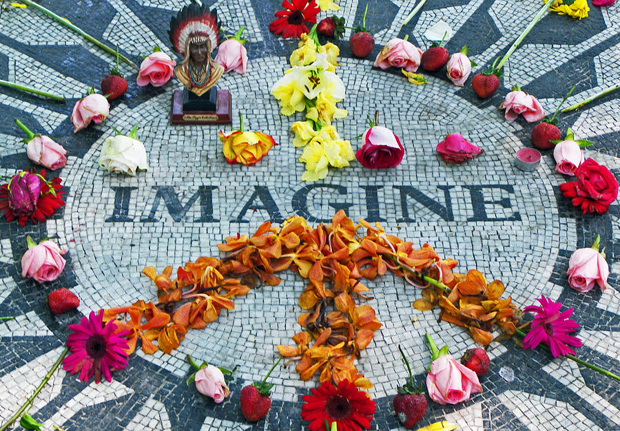 John Lennon Photograph - Imagine Peace by Sharla Hoover