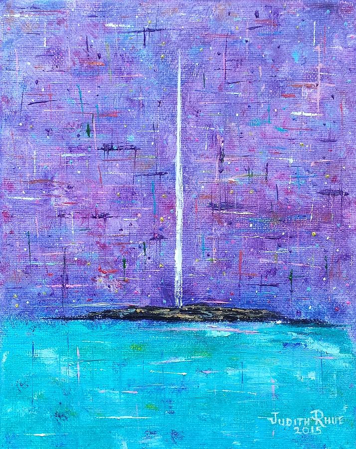 Imagine Peace Tower Painting by Judith Rhue