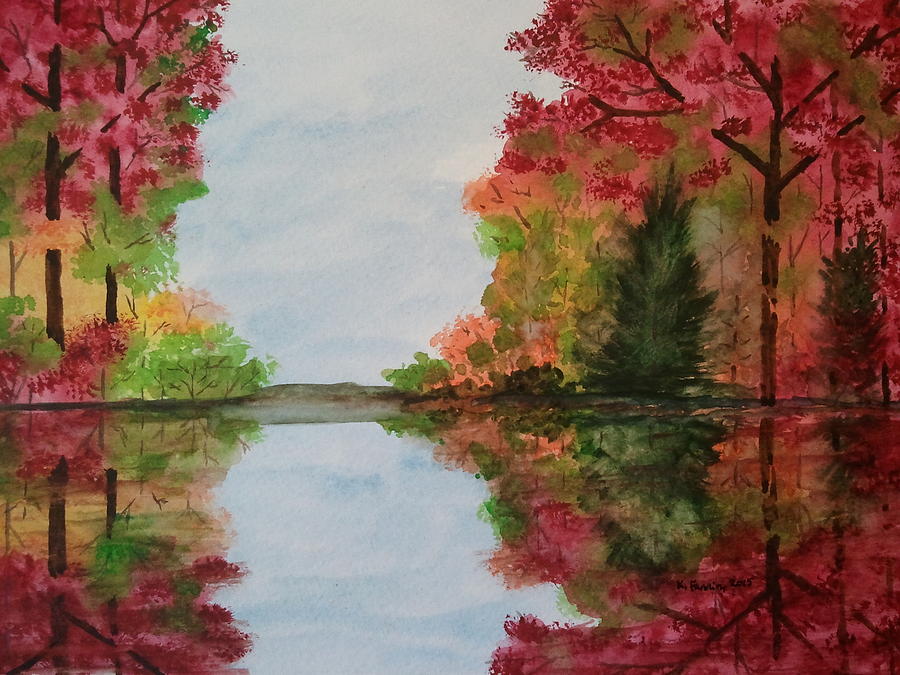 Imagined Autumn Painting by B Kathleen Fannin