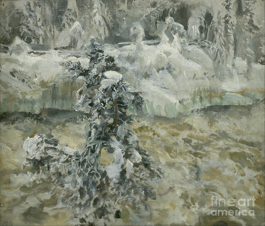 Winter Painting - Imatra In Wintertime by Celestial Images