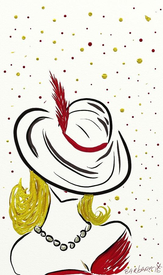 Hat Painting - Im ready Mr. De Mille by Barbara Stanley