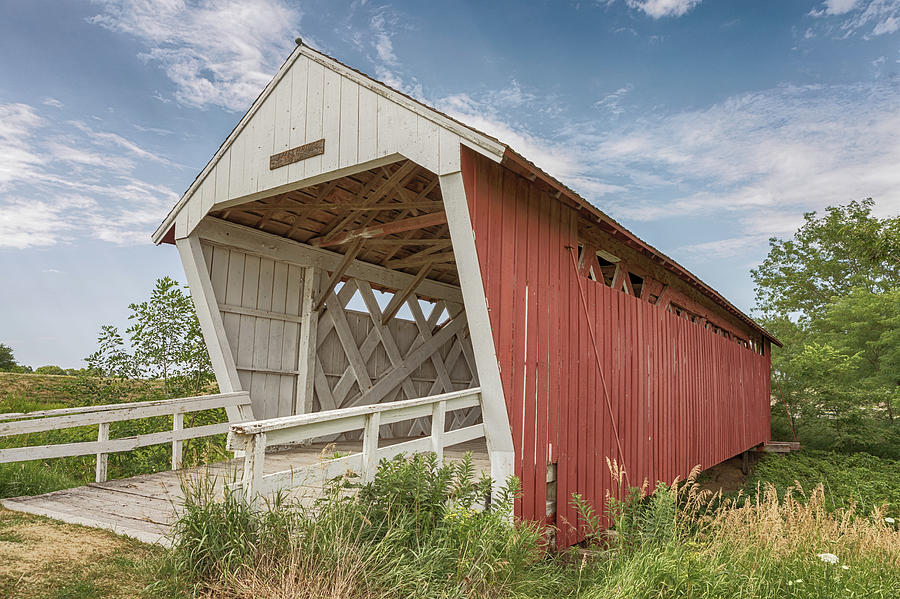 Imes Covered Bridge Photograph by Susan Rissi Tregoning