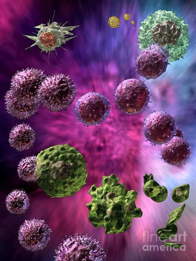Immune Response Cytotoxic 4 Digital Art by Russell Kightley