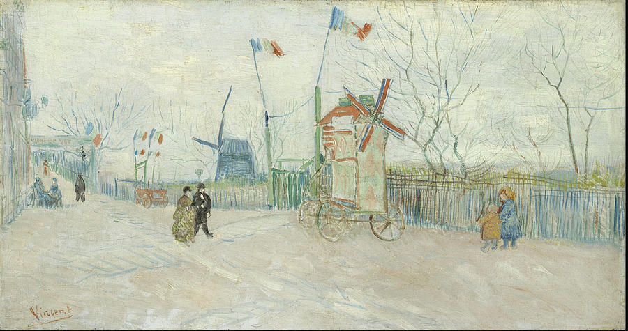 Impasse des Deux Freres February 1887 - April 1887 Painting by Vincent ...