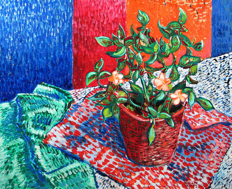 Impatiens Painting by Rollin Kocsis
