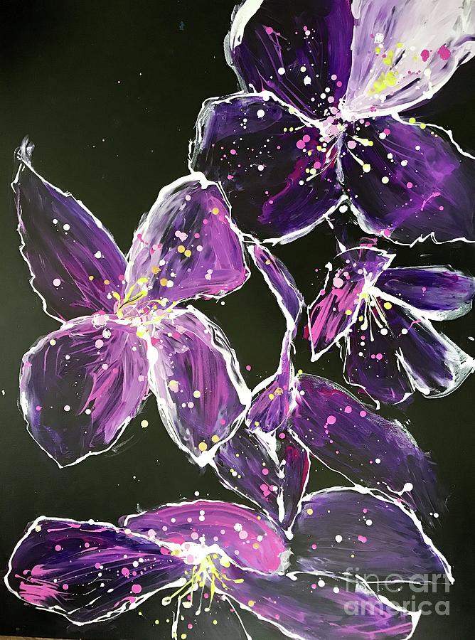 Impatient Starburst  Painting by Sherry Harradence