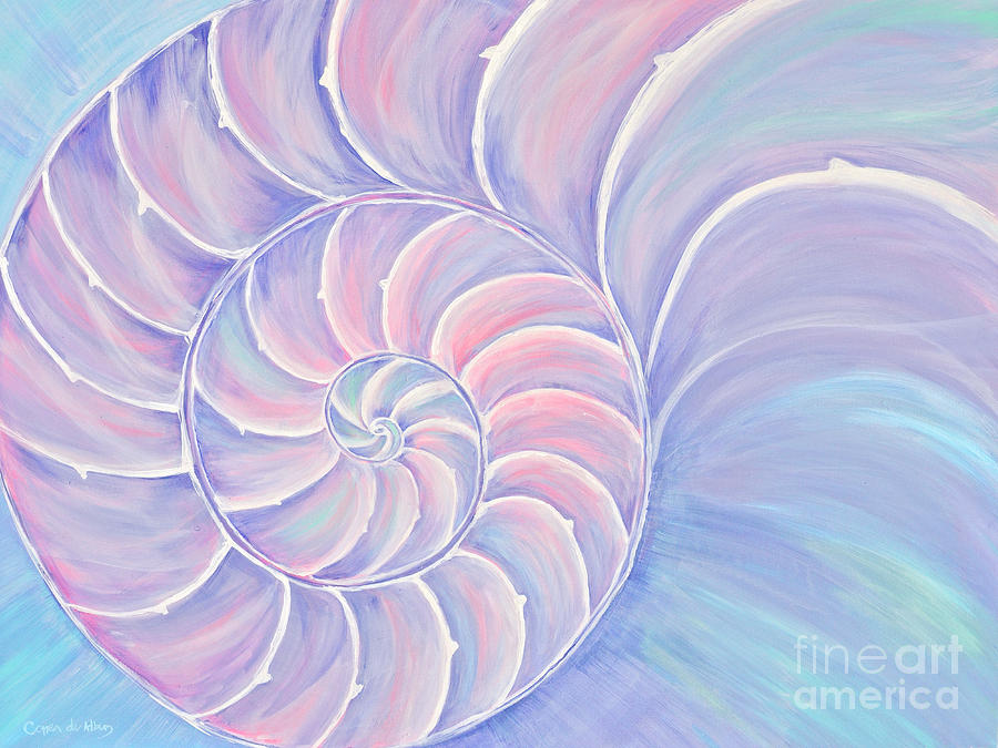 Imperfect Perfection Nautilus Shell Painting By Correa De Albury - Fine 