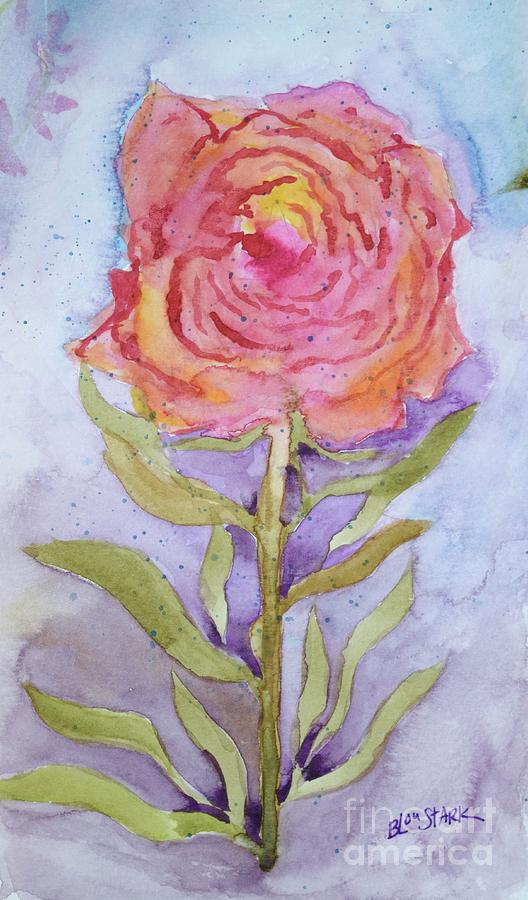 Imperfect Rose Painting by Barrie Stark