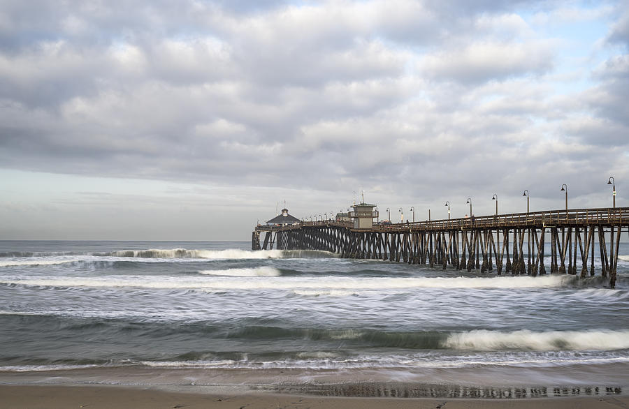Moody Morning Imperial Beach Pier Photograph by Joseph S Giacalone