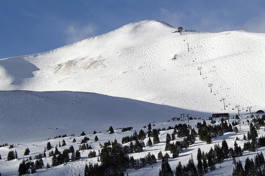 Winter Photograph - Imperial Bowl on Peak 8 at Breckenridge Colorado by Brendan Reals