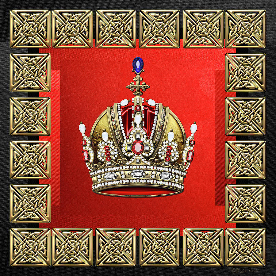 Imperial Crown of Austria  Digital Art by Serge Averbukh