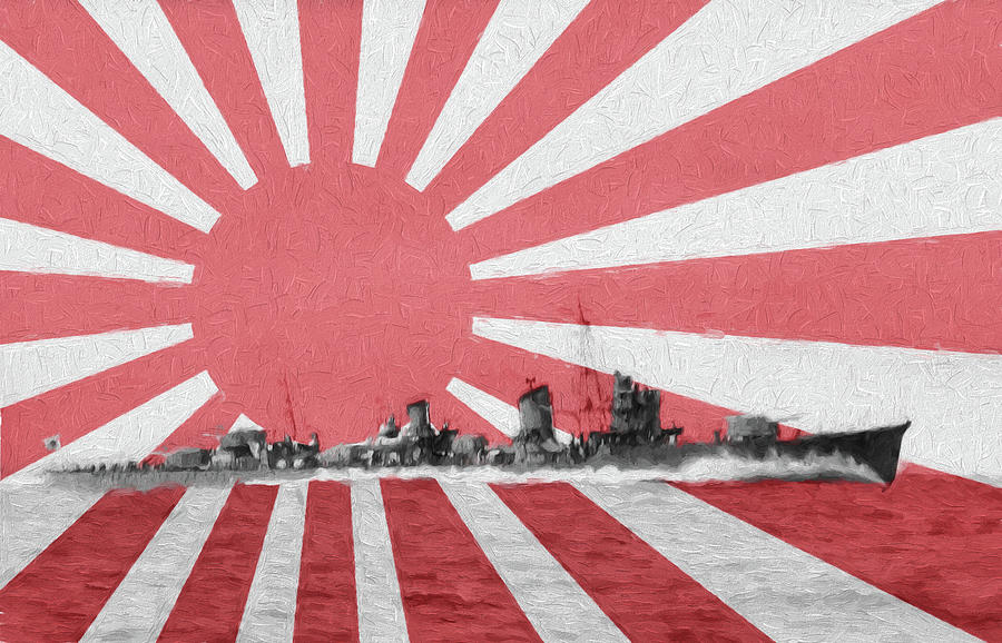 Imperial Japanese Navy Amatsukaze Digital Art by JC Findley